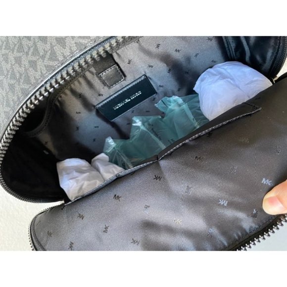 Michael Kors Cooper Logo Red  Stripe Backpack - Picture 6 of 8